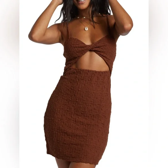 Billabong Flower Hour Cutout Minidress - Picture 1 of 4